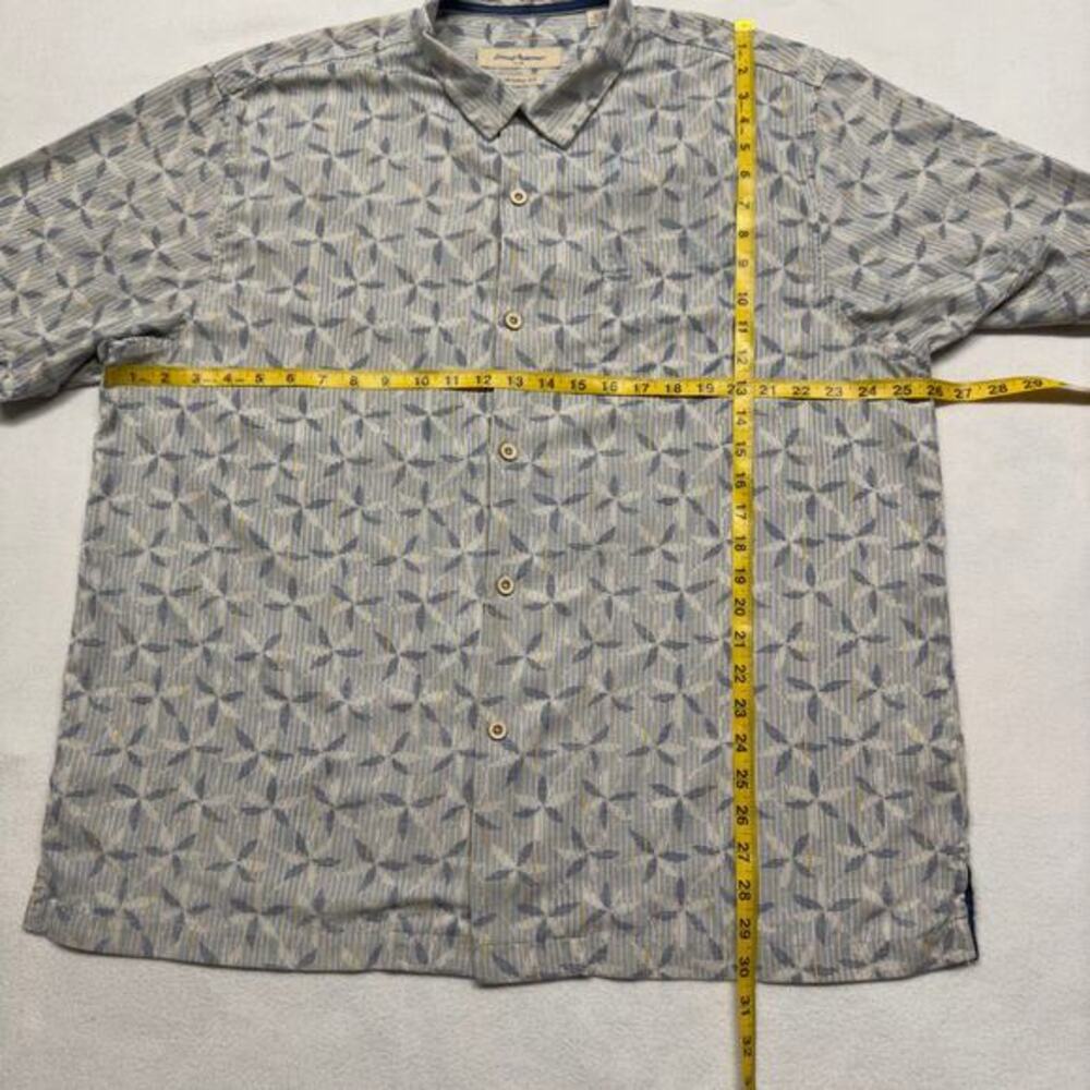 Tommy Bahama Mens Size XL Island Zone Geometric Tropical Hawaiian Camp‎ Shirt - Picture 6 of 11